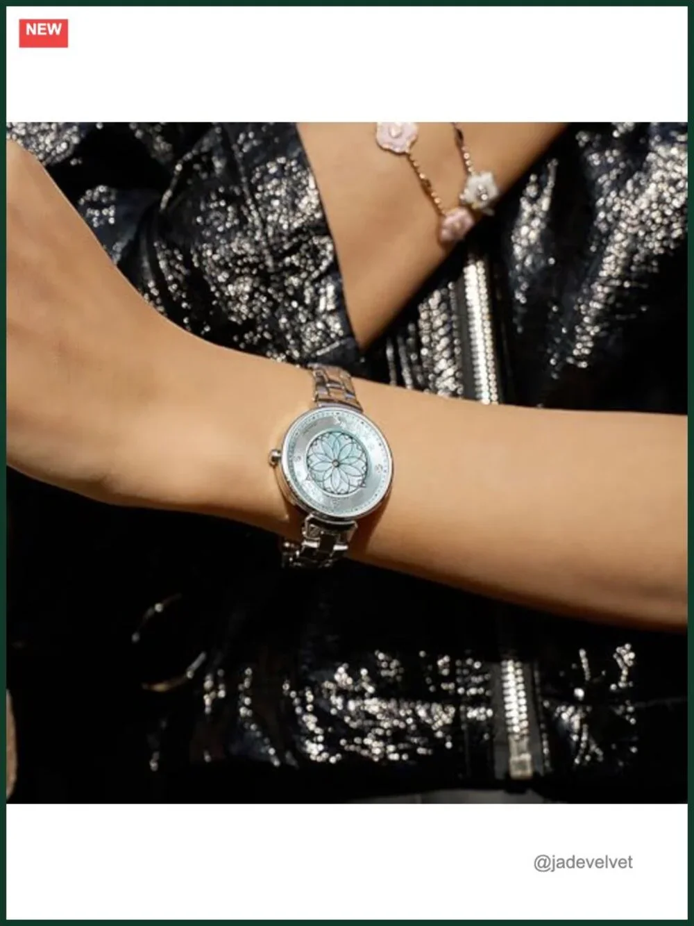 Luxury Diamond Watch Women 32mm Silver Steel